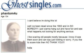 Ghost Singles: People Are Dying To Sign Up For It